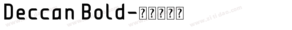 Deccan Bold字体转换